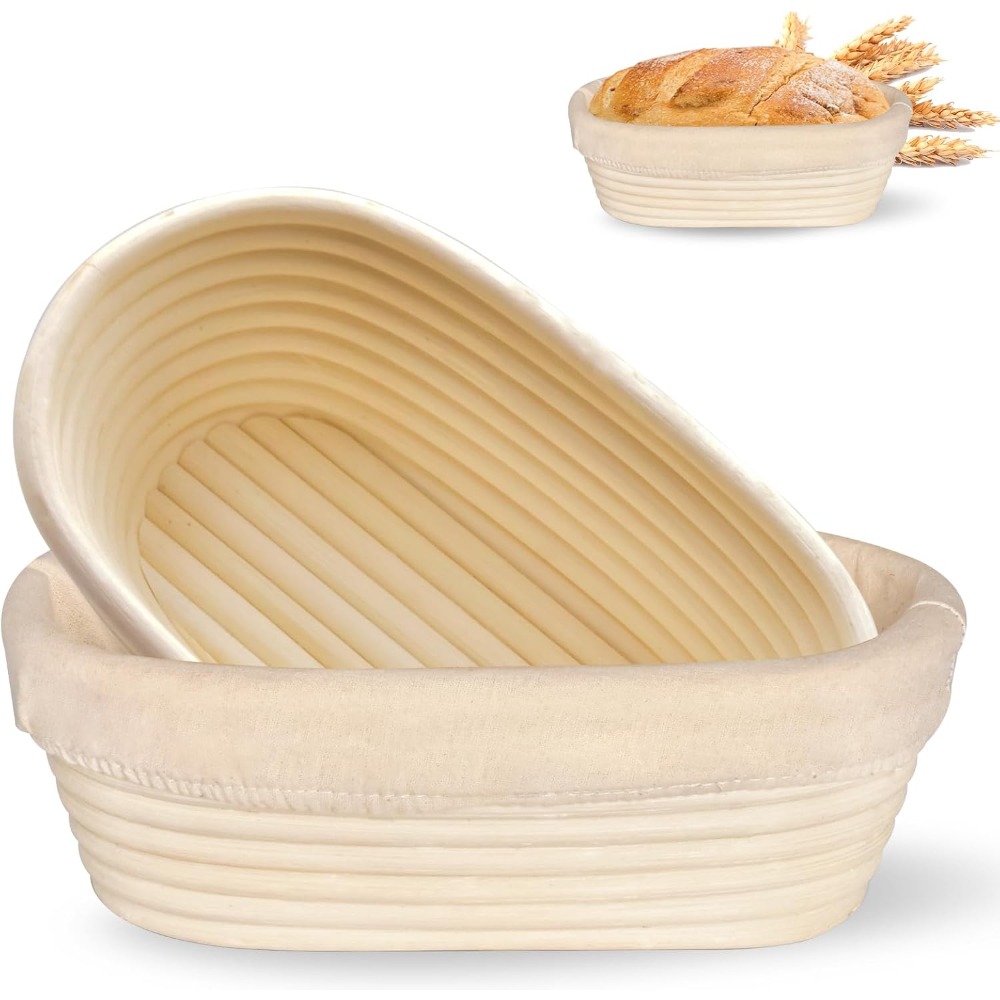 Proofing Basket Banneton - Gärkorb für Sauerteigbrot, Banneton-Brotkörbe, natürliche Rattan-Gärkörbe,