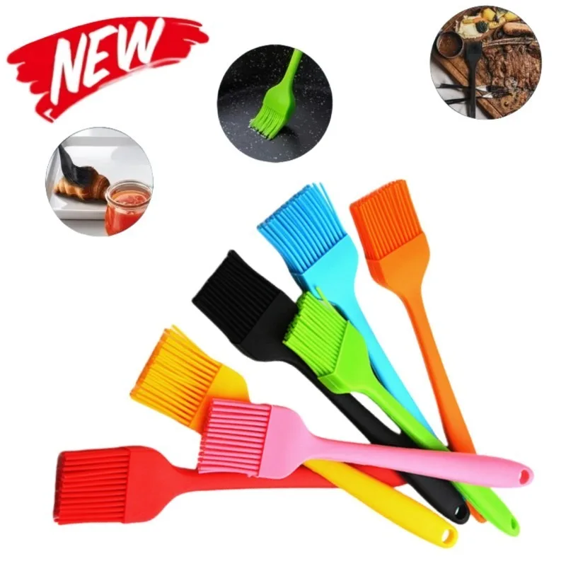 Kitchen Baking Brush - Silikon-Grillbürste, hitzebeständige Ölbürsten für Gebäck, Kochen,