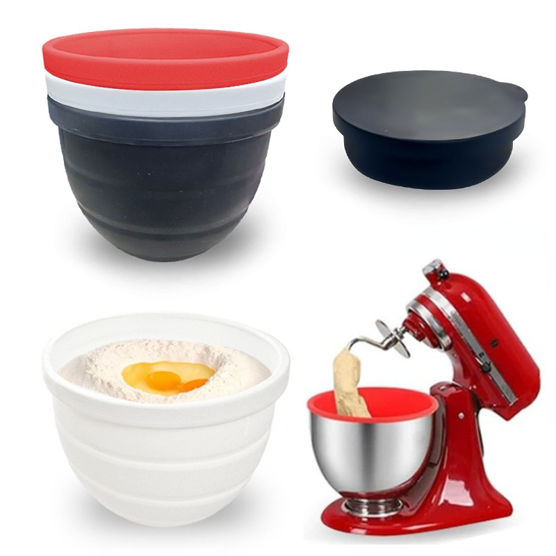 Kitchen Aid Baking Lid - Faltbare Silikonschüssel mit Deckel – für