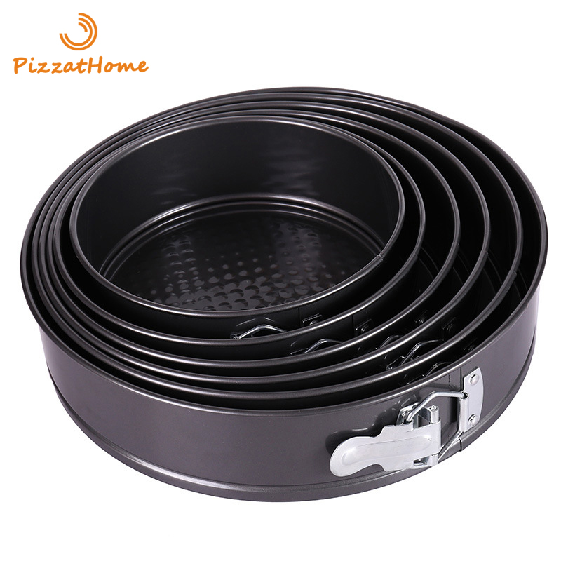 Springform Pan Set - PizzAtHome Springform-Kuchenform, runde, antihaftbeschichtete Backformen, Federform