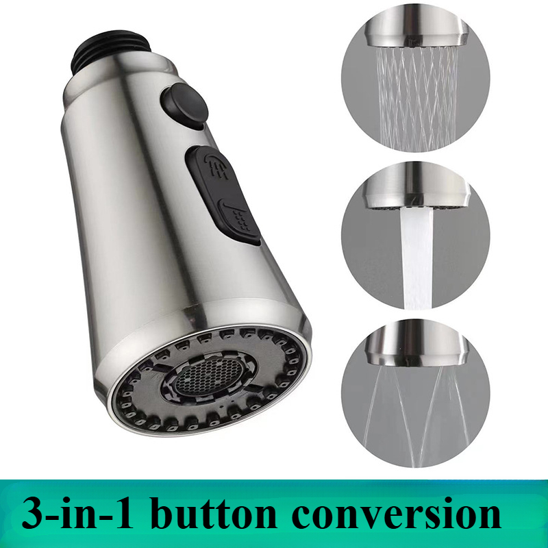 Kitchen Baking Kit - 1/2 Stück Küchenarmatur-Extender-Sprühdüse, 3 Modi, ABS,