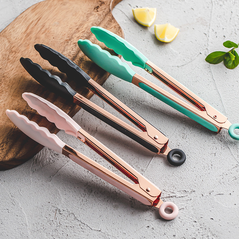 Bread Baking Kitchen Utensils - 7/9 Zoll kleine Silikonklammern Brot Grillzange