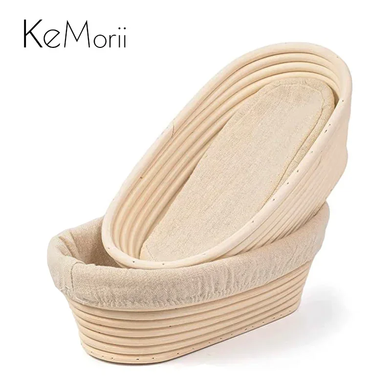 Proofing Basket Banneton - Brotkorb aus natürlichem Rattan, handgefertigt, Rattan-Weiden-Backnapf,