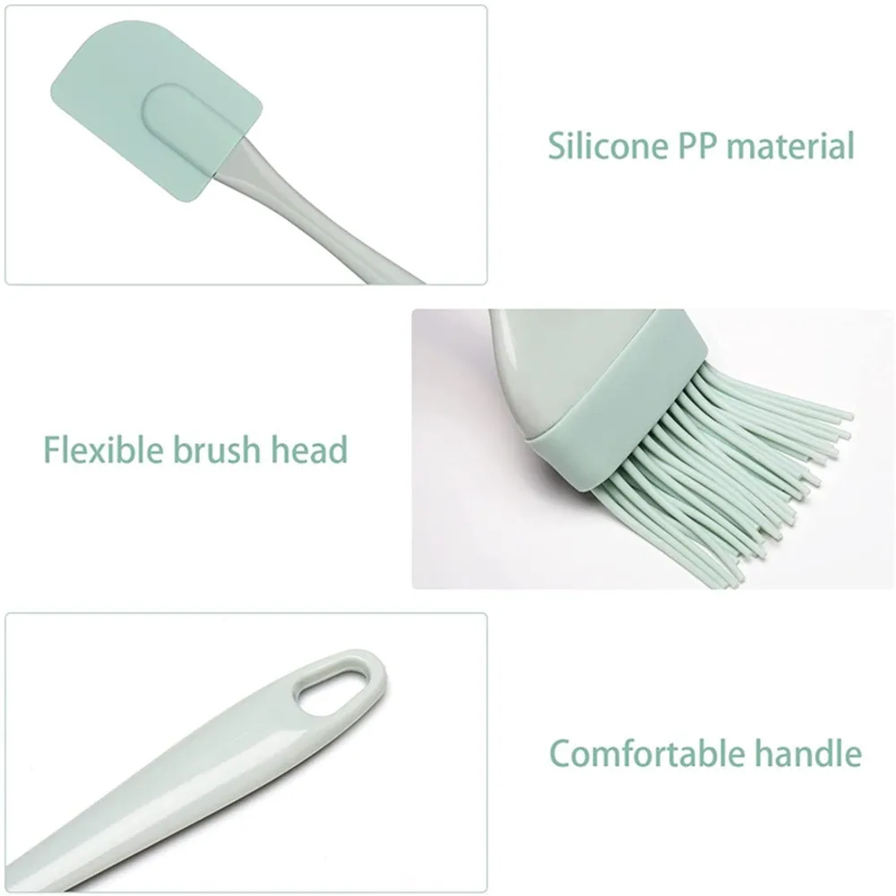 Kitchen Baking Brush - 3-teiliges Set Cremespatel DIY Brot-Kuchen-Butter-Spatel Mixer
