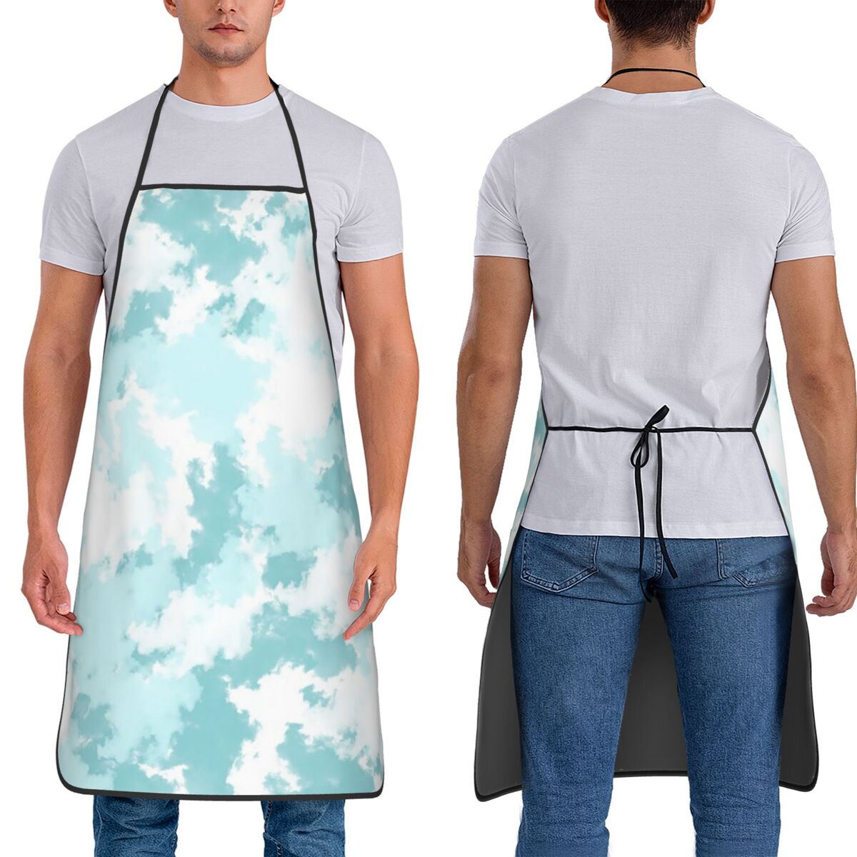 Kitchen Baking Background - Schürzen mit weicher Himmelsstruktur, Hintergrund, Koch,