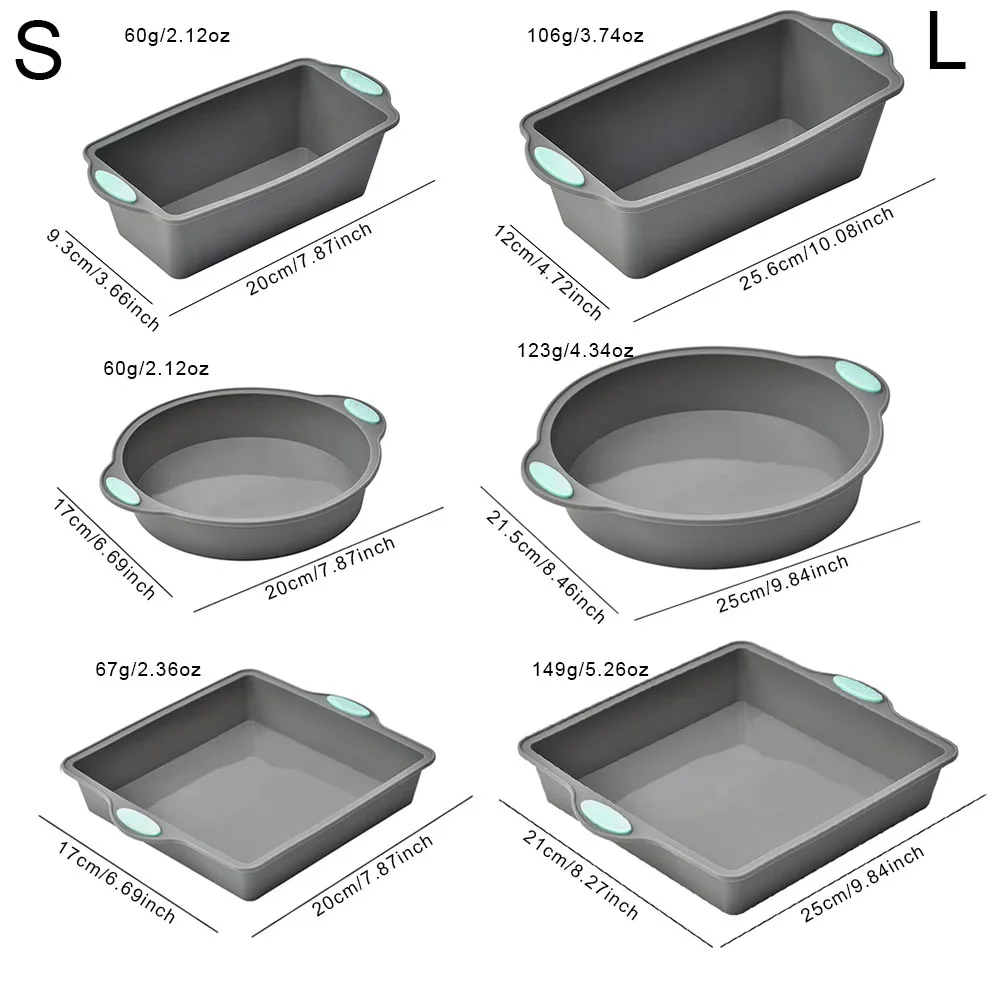 Graue hitzebeständige Silikon- – Kitchen Baking Ware Bewertung und Preis