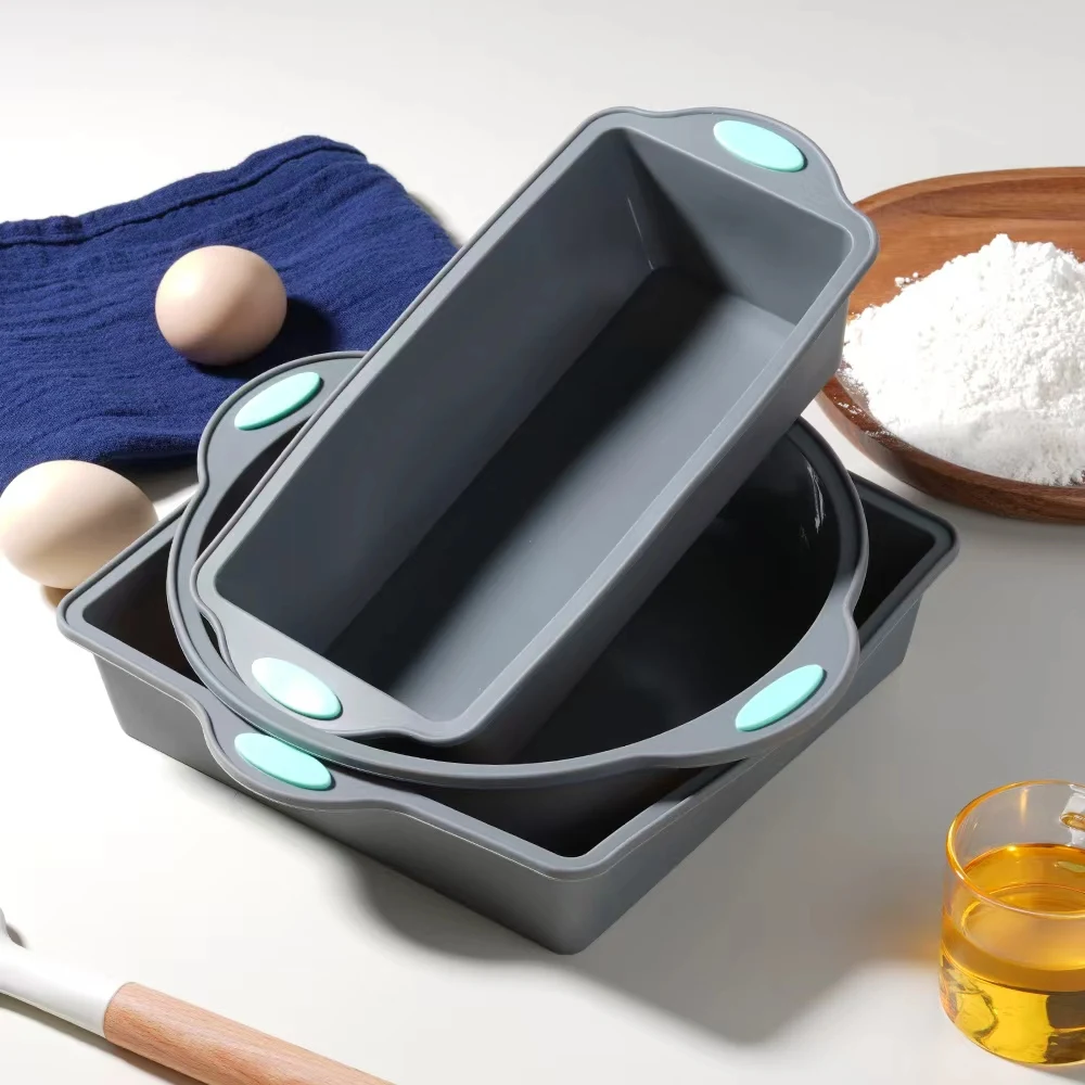 Graue hitzebeständige Silikon- – Kitchen Baking Ware Bewertung und Preis