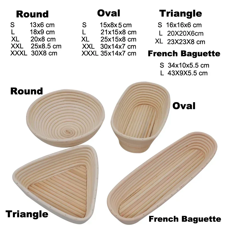 Rattan-Brot-Gärkorb, Brotkorb, – Proofing Basket Banneton Bewertung und Preis