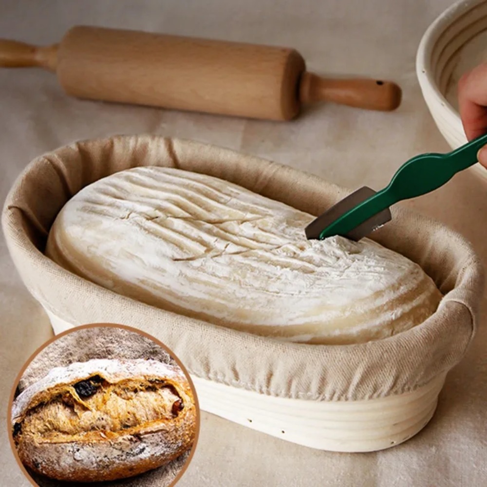 Ovaler Brotgärkorb aus Rattan, – Proofing Basket Banneton Bewertung und Preis