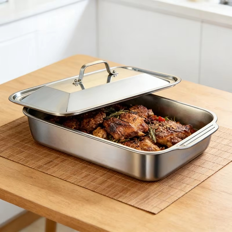 Edelstahl-Backform mit Deckel  – Kitchen Baking Ware Bewertung und Preis