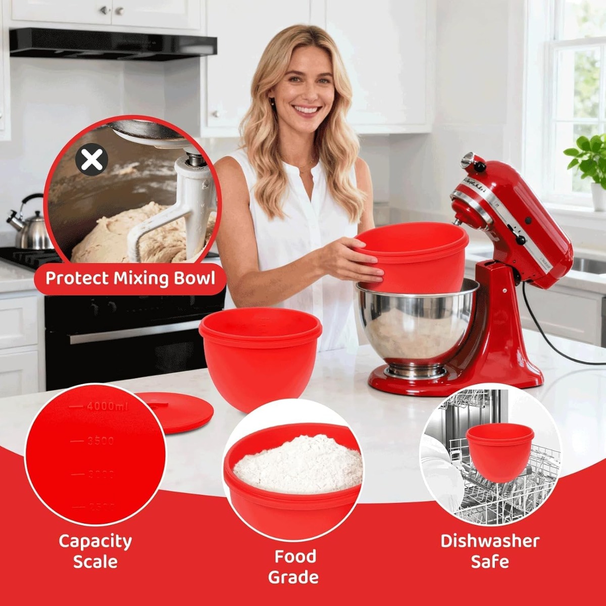 Silikon-Mixerschüssel-Einlage  – Kitchen Aid Baking Lid Bewertung und Preis
