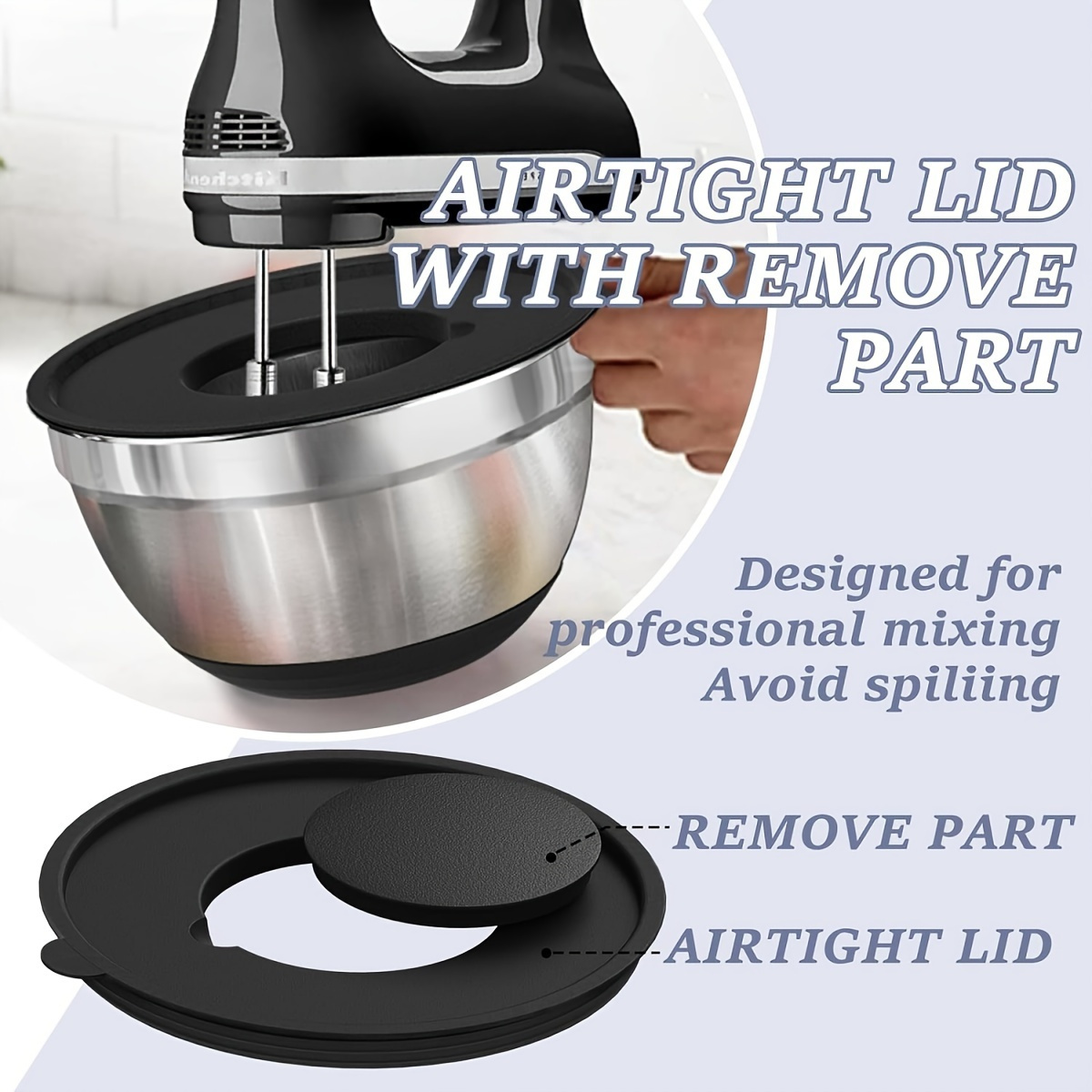 8 stücke Rühr schüsseln mit lu – Stand Mixer Bowl Bewertung und Preis