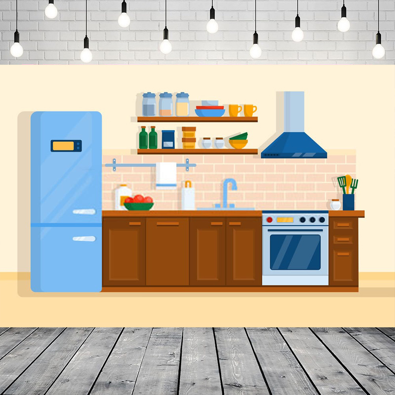 Cartoon-Küchen-Fotografie-Hint – Kitchen Baking Background Bewertung und Preis