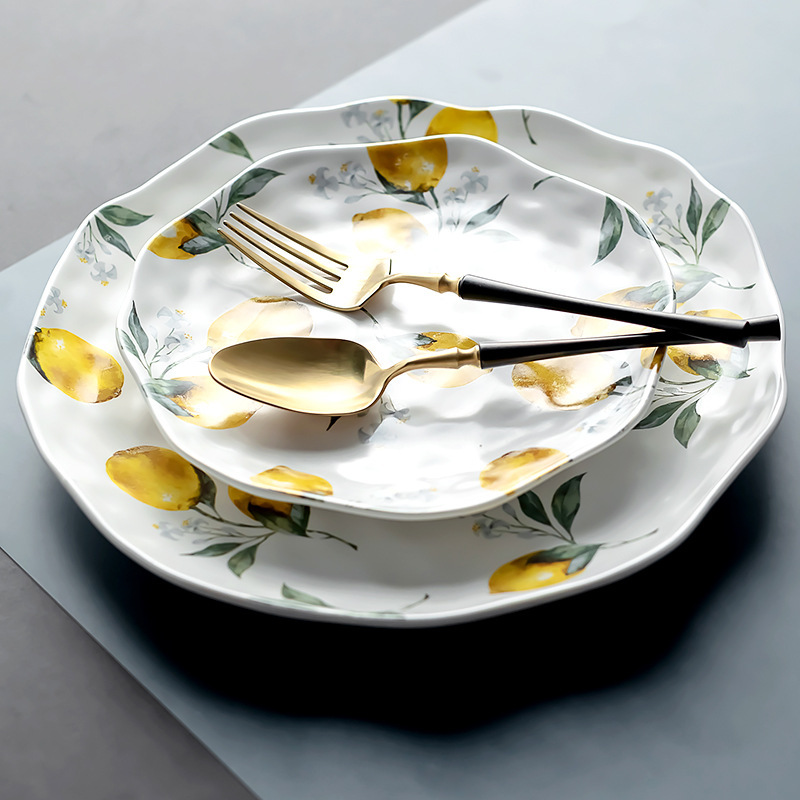 Zitronen-Keramik-Teller-Set, e – Cake Board Round Bewertung und Preis