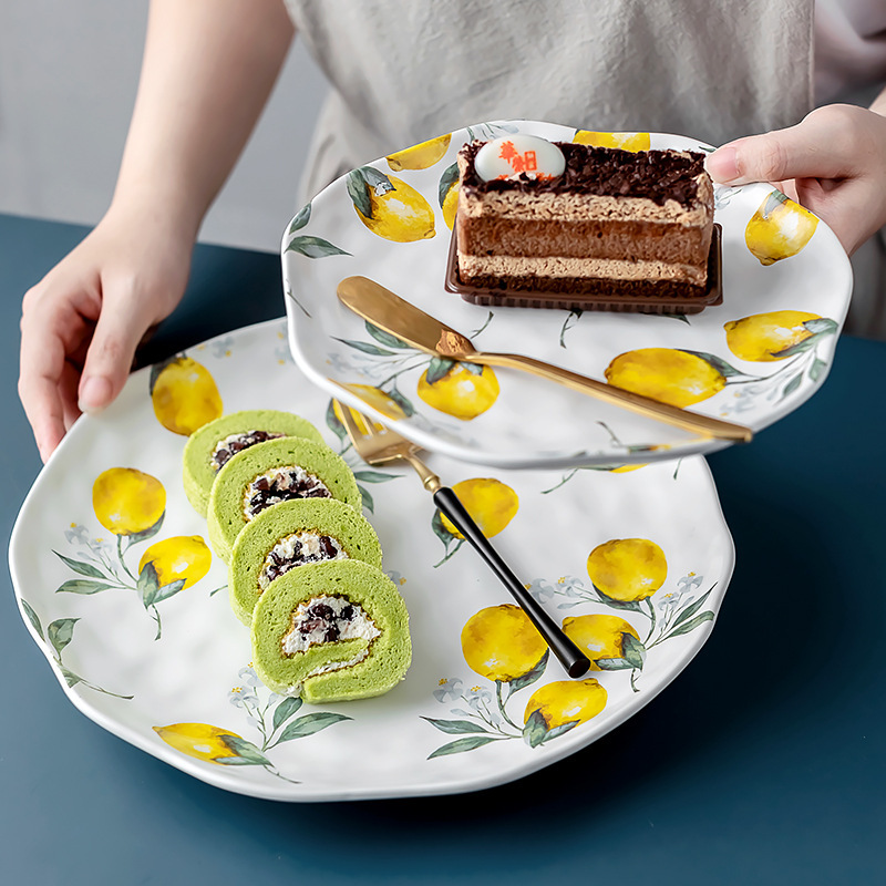 Zitronen-Keramik-Teller-Set, e – Cake Board Round Bewertung und Preis