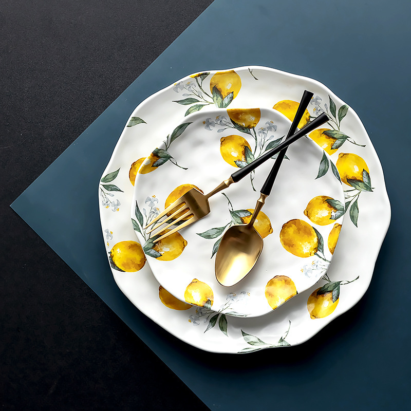 Zitronen-Keramik-Teller-Set, e – Cake Board Round Bewertung und Preis