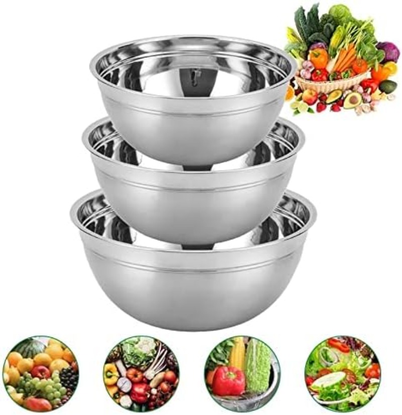 Edelstahl-Salatschüssel, Verbr – Bread Baking Kitchen Utensils Bewertung und Preis