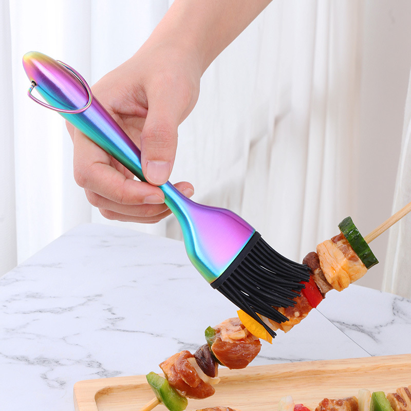 Edelstahl-Silikon-Ölbürste, el – Kitchen Baking Brush Bewertung und Preis