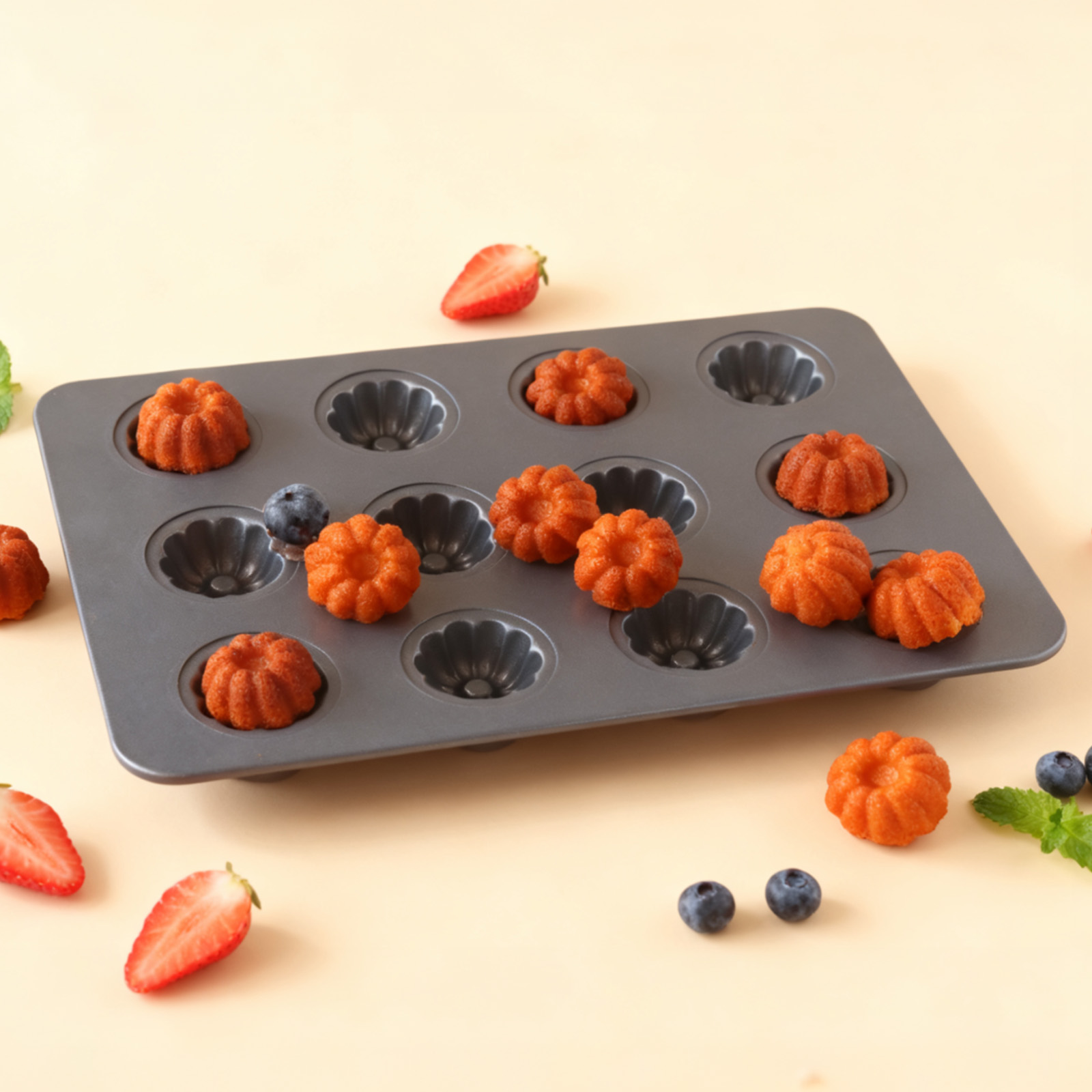 Mini Kouglof Backform mit 12 M – Bread Baking Kitchen Utensils Bewertung und Preis