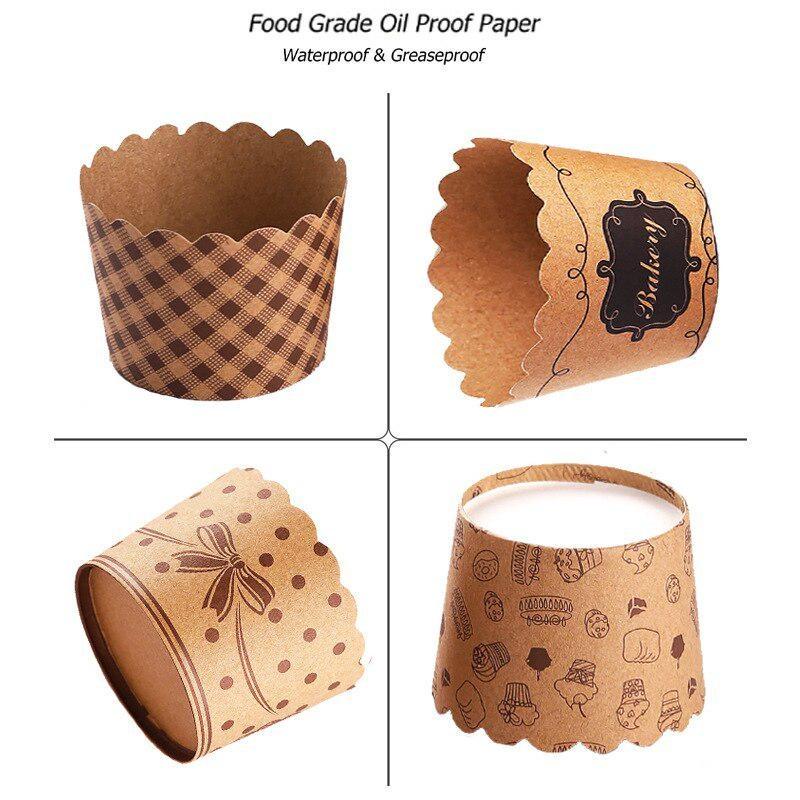 50 Teile/paket Cupcake Pappbec – Kitchen Paper For Baking Bewertung und Preis