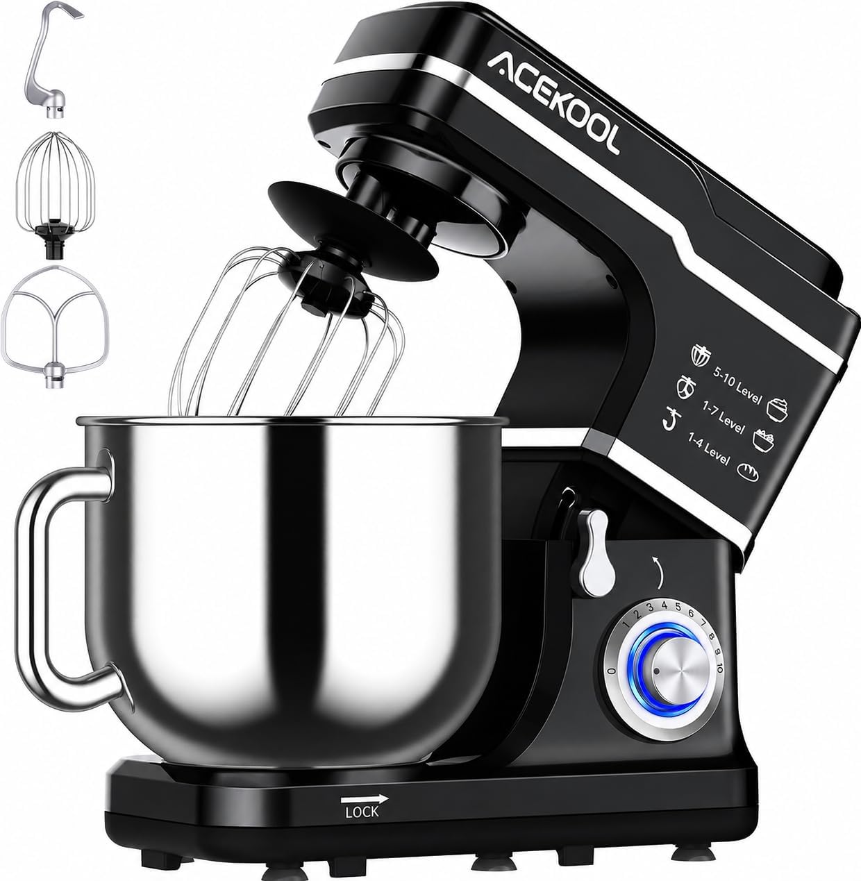 Tacleekii 7,5QT Kippkopf-Stand – Stand Mixer Bowl Bewertung und Preis