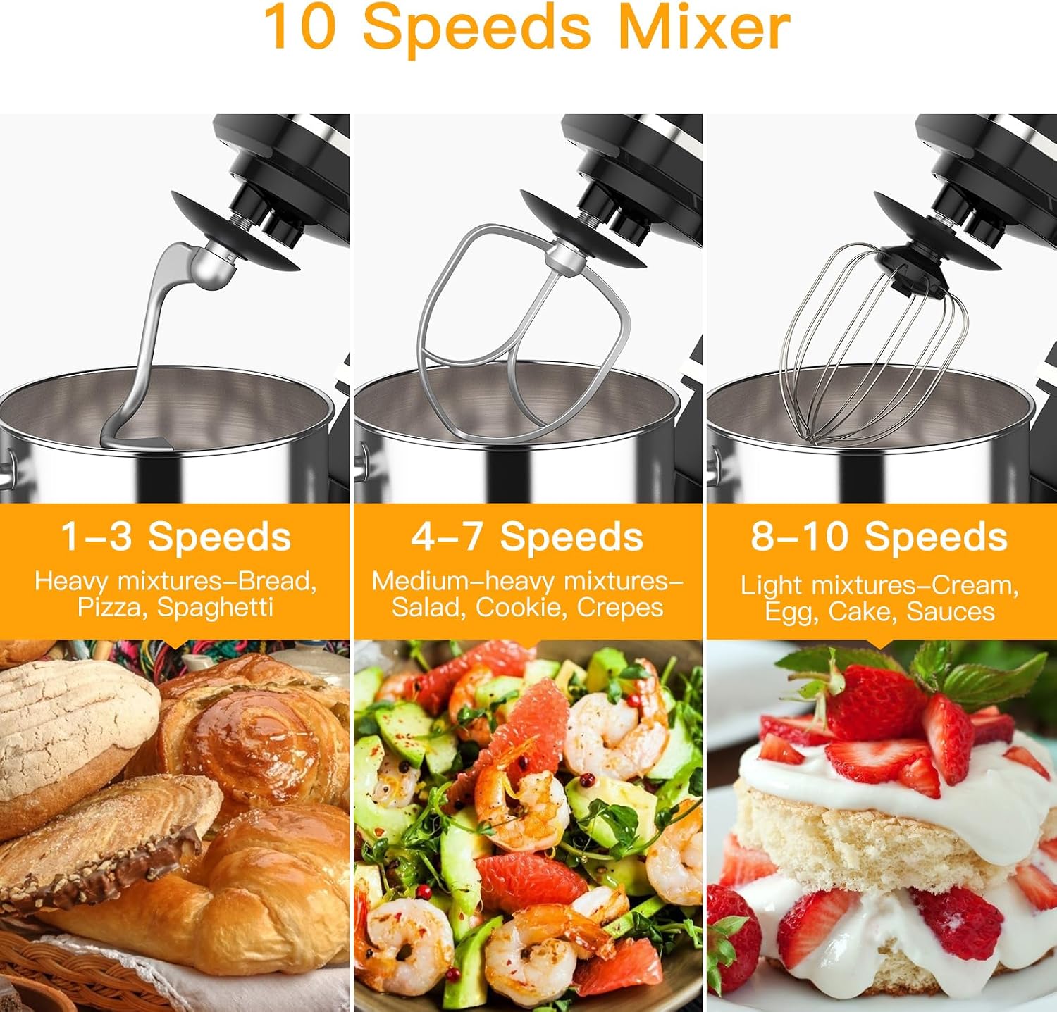 Tacleekii 7,5QT Kippkopf-Stand – Stand Mixer Bowl Bewertung und Preis