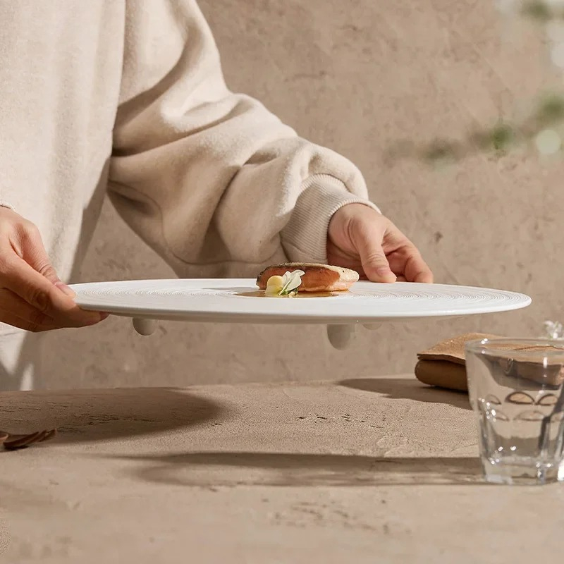 Weiße Keramik-Servierplatte fü – Cake Board Round Bewertung und Preis