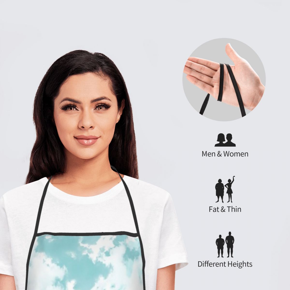 Schürzen mit weicher Himmelsst – Kitchen Baking Background Bewertung und Preis