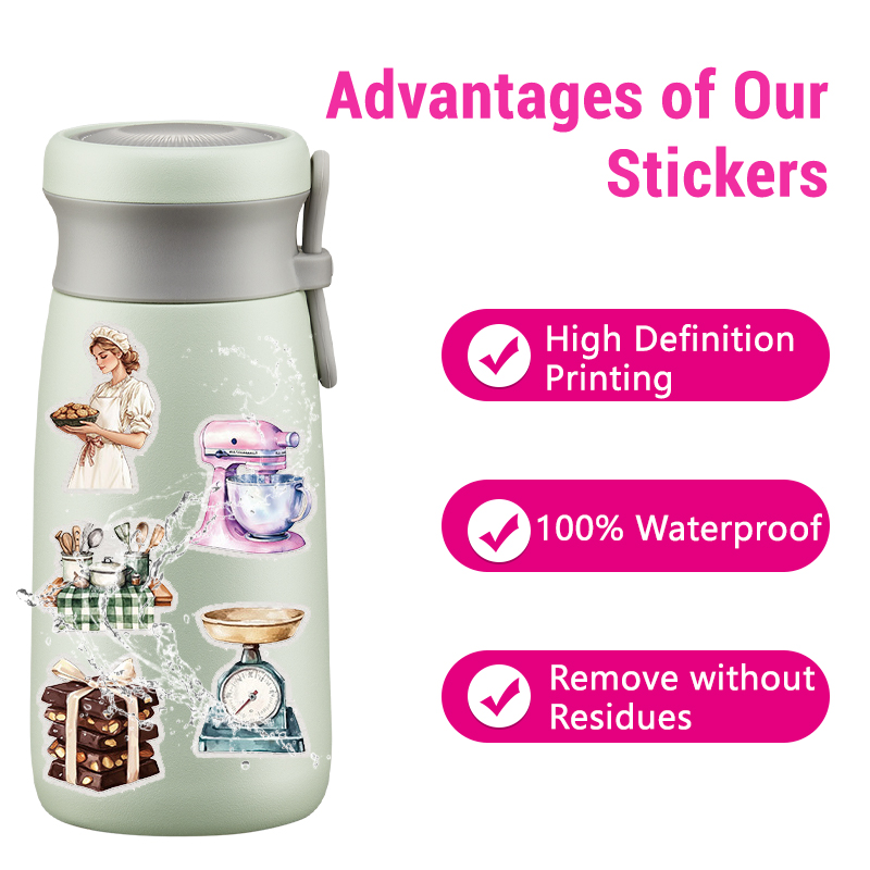 50 Stück lustige Backaufkleber – Kitchen Baking Ware Bewertung und Preis